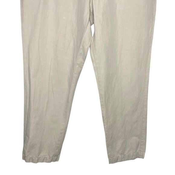 Brooks Brothers Pants Mens 36x32 Beige Baird McNutt Irish Linen Coastal Preppy - Picture 6 of 13